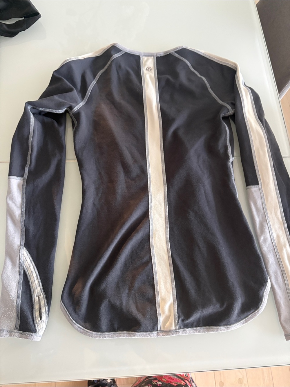 Reversible lululemon athletica Black Top with White Contrast Panels